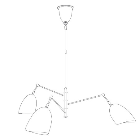 Lampa wisząca RAGNO biała 150 cm ST-8625P white Step into Design