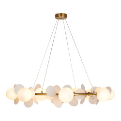Lampa wisząca CHIC biało złota 105 cm - nowoczesna lampa do salonu ST-DL-2969 Step into Design