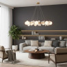 Lampa wisząca CHIC biało złota 105 cm - nowoczesna lampa do salonu ST-DL-2969 Step into Design