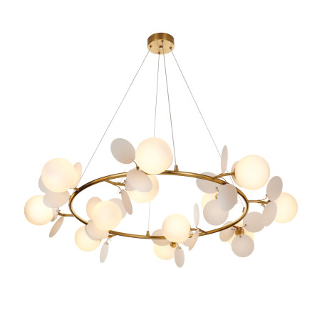 Lampa wisząca CHIC biało złota 105 cm - nowoczesna lampa do salonu ST-DL-2969 Step into Design