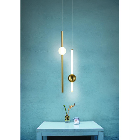 Lampa wisząca O-LINE LED 63 cm złoty połysk ST-1689S mirror gold Step into Design