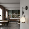 Lampa ścienna DROP biało złota 45 cm ST-F079 black Step into Design