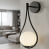 Lampa ścienna DROP biało złota 45 cm ST-F079 black Step into Design