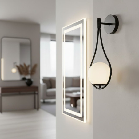 Lampa ścienna DROP biało złota 45 cm ST-F079 black Step into Design