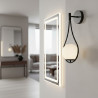 Lampa ścienna DROP biało złota 45 cm ST-F079 black Step into Design