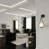 Lampa ścienna DROP biało złota 45 cm ST-F079 black Step into Design