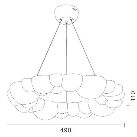 Lampa wisząca Bella złota 25 cm ST-DL6123P-50 Step into Design