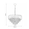 NOWOŚĆ ML2582 Żyrandol Cristal 7xE14 Milagro