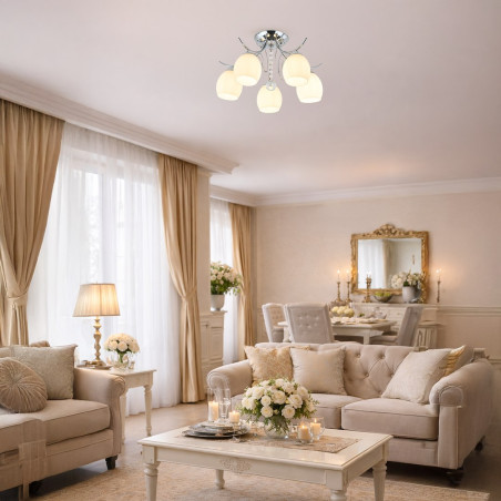 NOWOŚĆ ML2763 Lampa sufitowa ELLA 5xE27 Milagro