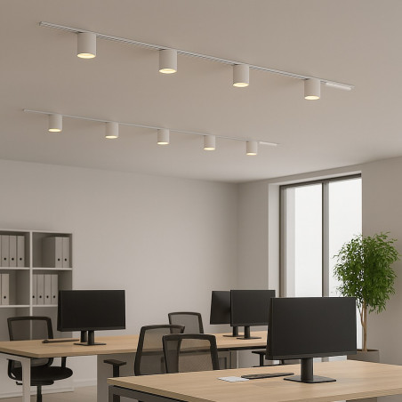 NOWOŚĆ ML2594 Slim Magnetic Track Biały tube 6W LED Tuya CCT 48V Milagro