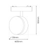 NOWOŚĆ ML2598 Slim Magnetic Track Biały 9W LED Tuya CCT 48V Milagro