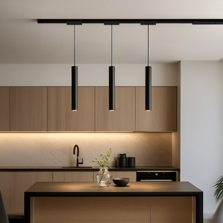 NOWOŚĆ ML2599 Slim Magnetic Track Czarny pendant 6W LED Tuya CCT 48V Milagro