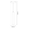 NOWOŚĆ ML2599 Slim Magnetic Track Czarny pendant 6W LED Tuya CCT 48V Milagro