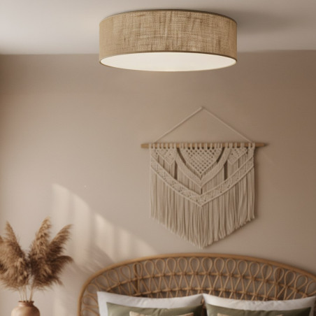 NOWOŚĆ MLP2424 Lampa sufitowa Marshall 3xE27 Ø50cm Biały/Brąz Milagro