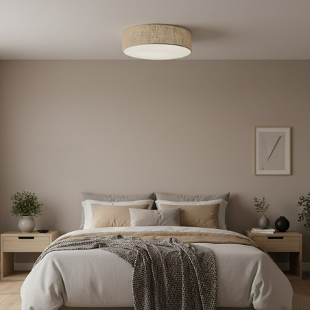 NOWOŚĆ MLP2424 Lampa sufitowa Marshall 3xE27 Ø50cm Biały/Brąz Milagro