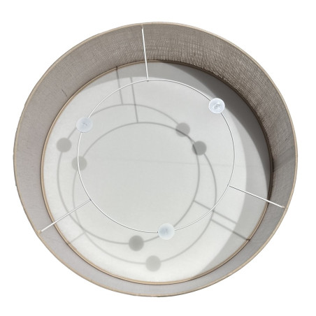 NOWOŚĆ MLP2424 Lampa sufitowa Marshall 3xE27 Ø50cm Biały/Brąz Milagro
