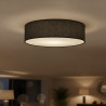 NOWOŚĆ MLP2426 Lampa sufitowa Marshall 3xE27 Ø50cm Biały/Czarny Milagro