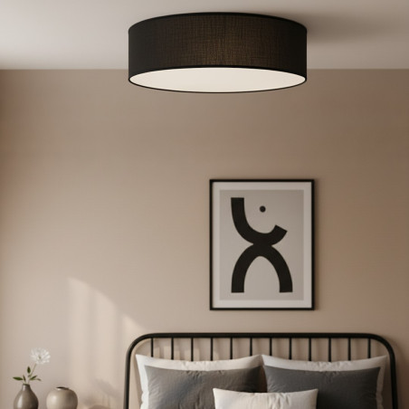 NOWOŚĆ MLP2426 Lampa sufitowa Marshall 3xE27 Ø50cm Biały/Czarny Milagro