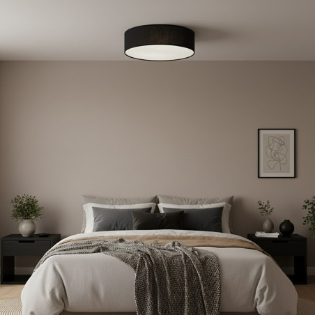 NOWOŚĆ MLP2426 Lampa sufitowa Marshall 3xE27 Ø50cm Biały/Czarny Milagro
