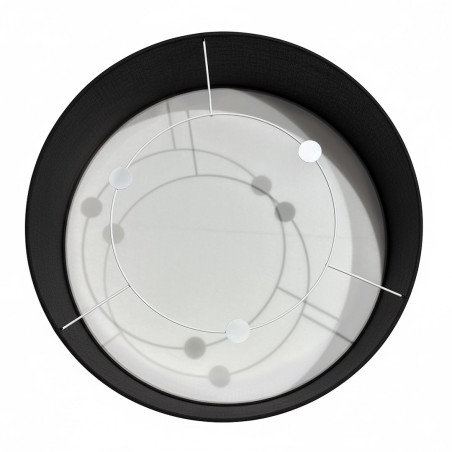 NOWOŚĆ MLP2426 Lampa sufitowa Marshall 3xE27 Ø50cm Biały/Czarny Milagro