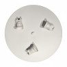 NOWOŚĆ MLP2426 Lampa sufitowa Marshall 3xE27 Ø50cm Biały/Czarny Milagro