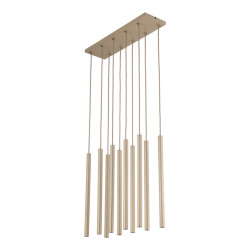 NOWOŚĆ 11491 FERRO SABIA CHAMPAGNE LAMPA WISZĄCA Industrialna Rurki 10XG9 LISTWA Tk...