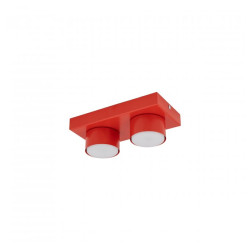 NOWOŚĆ Plafon do pokoju dziecka Klocki 11292 BRIX RED LAMPA SUFITOWA 2XGX53 Tk Lighting