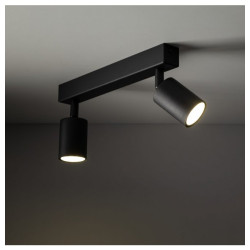 NOWOŚĆ Listwa podwójna reflektorki 10790 NEX BLACK 2XGU10 LAMPA SUFITOWA Tk Lighting