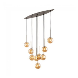 NOWOŚĆ 6149 ESTERA BROWN LAMPA WISZĄCA 9 Tk Lighting