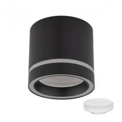 NOWOŚĆ Tubka Lampa natynkowa 4351 JET BLACK GX53 + ŻARÓWKA LED GX53 Tk Lighting