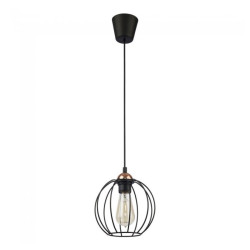 NOWOŚĆ Pojedyncza z kloszem drucianym Kula 1644 GALAXY LAMPA WISZĄCA 1 Tk Lighting