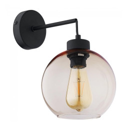 NOWOŚĆ 4135 CUBUS BURSZTYN KINKIET z kloszem kula 1 Tk Lighting