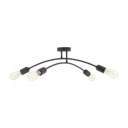 NOWOŚĆ 4687 HELIX BLACK LAMPA SUFITOWA 4 Tk Lighting
