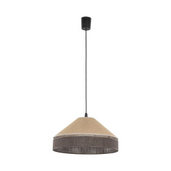 NOWOŚĆ 10874 ELISS BLACK JUTA LAMPA WISZACA  z abażurem 1XE27 Tk Lighting