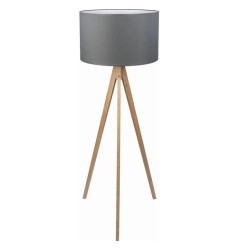 NOWOŚĆ 5040 TREVISO GREY LAMPA PODŁOGOWA na trójnogu z abażurem 1  FSC 100%,...