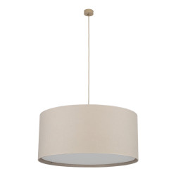 NOWOŚĆ 11485 LARGO LINEN LAMPA WISZĄCA z abażurem 3XE27 Tk Lighting