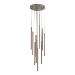 NOWOŚĆ 11493 FERRO NEW BROWN LAMPA WISZĄCA 10XG9 KOŁO Tk Lighting