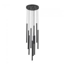 NOWOŚĆ 11492 FERRO BLACK LAMPA WISZĄCA 10XG9 KOŁO Tk Lighting