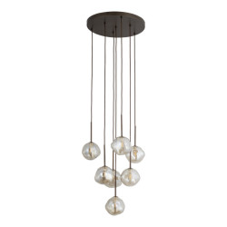 NOWOŚĆ 11328 LAVA BROWN LAMPA WISZĄCA 7XG9 Tk Lighting