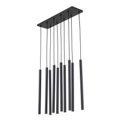 NOWOŚĆ 11489 FERRO BLACK LAMPA WISZĄCA 10XG9 LISTWA Tk Lighting