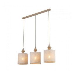 NOWOŚĆ Żyrandol potrójny z abażurami 11439 AMURA SABIA LAMPA WISZĄCA 3XE27 Tk Lighting