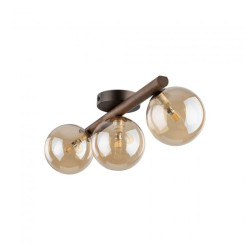 NOWOŚĆ 11093 ESTERA WOOD ORZECH BURSZTYN LAMPA SUFITOWA 3XG9 Tk Lighting