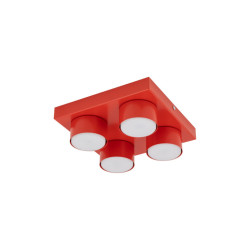 NOWOŚĆ 11293 BRIX RED LAMPA SUFITOWA 4XGX53 Tk Lighting