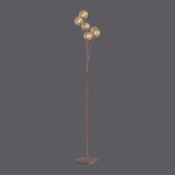 NOWOŚĆ 398-48 GRETA LAMPA PODŁOGOWA RDZA/ZŁOTY ZUMA LINE
