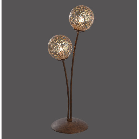 NOWOŚĆ 4032-48 GRETA LAMPA STOŁOWA RDZA/ZŁOTY ZUMA LINE