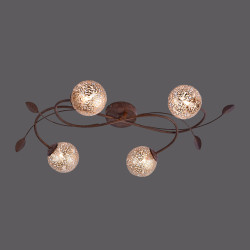 NOWOŚĆ 6395-48 GRETA LAMPA SUFITOWA RDZA/ZŁOTY ZUMA LINE