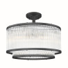 NOWOŚĆ C0528-05H-P7AC SERGIO LAMPA SUFITOWA CZARNA/BLACK ZUMA LINE