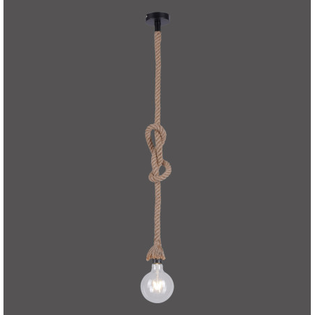 NOWOŚĆ 15481-18 ROPE LAMPA WISZĄCA BRĄZOWY ZUMA LINE