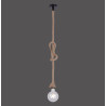 NOWOŚĆ 15481-18 ROPE LAMPA WISZĄCA BRĄZOWY ZUMA LINE