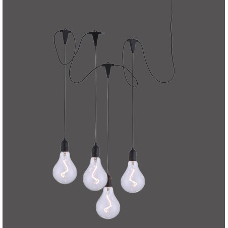 NOWOŚĆ 19094-18 ENNI LAMPA WISZĄCA CZARNY ZUMA LINE